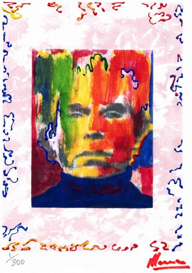ANDY WARHOL PORTRAIT Limited Edition 1/300 Original print READY TO HANG WRAPPED CANVAS