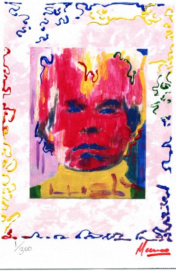 ANDY WARHOL PORTRAIT Limited Edition 1/300 Original print READY TO HANG WRAPPED CANVAS