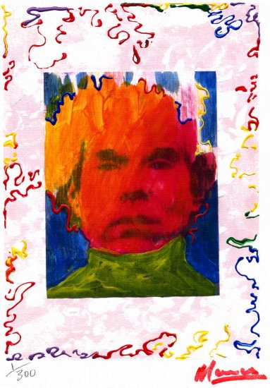 ANDY WARHOL PORTRAIT Limited Edition 1/300 Original print READY TO HANG WRAPPED CANVAS