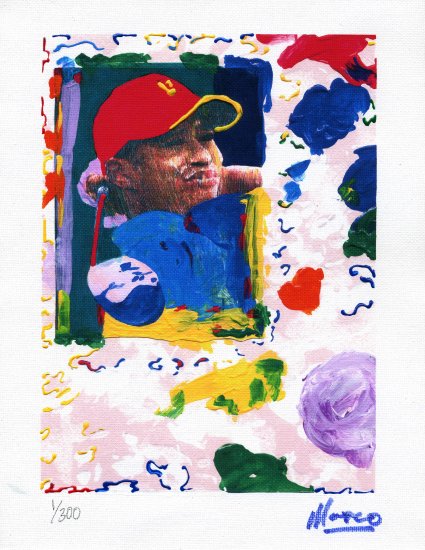 TIGER WOODS PORTRAIT Limited Edition 1/300 Original print READY TO HANG WRAPPED CANVAS