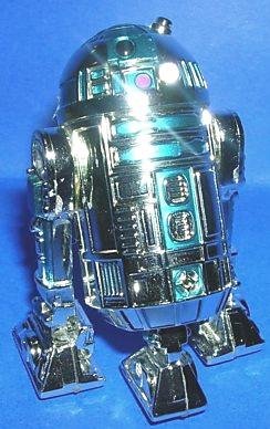 Star Wars 25 Silver Annv Chrome R2-D2 Astromech Droid-TRU-2002 ToysRUs Exclusive
