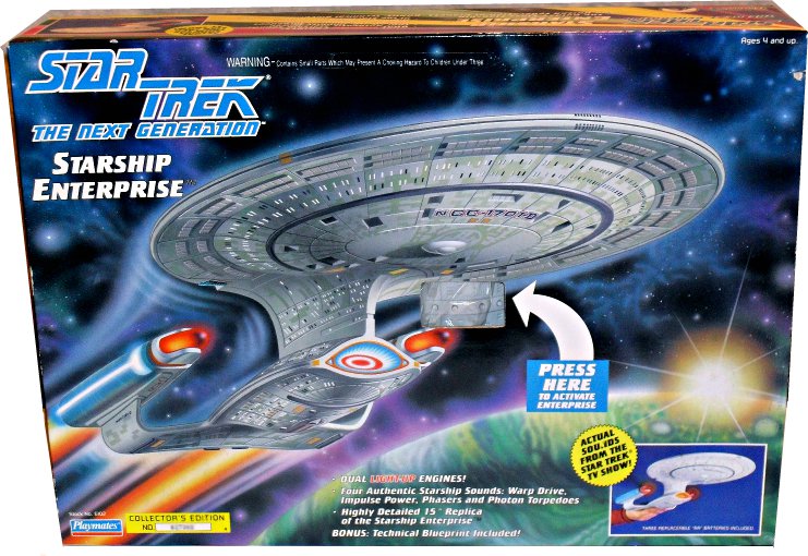Enterprise D Ship Model Star Trek Tng Starship Playmates Next Generation