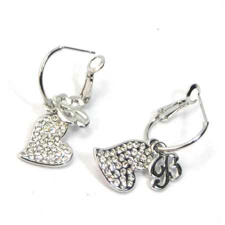 heart dangle earring