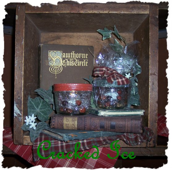 Cracked Ice Candle Jars * Flameless