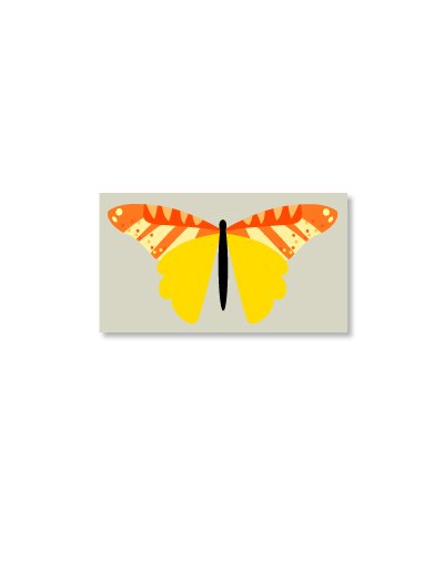 Butterfly Magnet Yellow