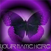 Ebay Store Logo Purple Butterfly Dress Up your Ebay Store Add your Store Name!!