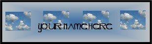 Ebay Store Logo Blue Sky Clouds Dress Up your Ebay Store Add your Store Name!!