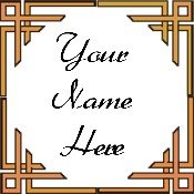 Ebay Store Logo Orange Border Dress Up your Ebay Store Add your Store Name!!