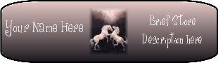 Ebay Store Logo White Horses Dress Up your Ebay Store Add your Store Name!!