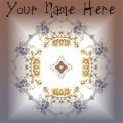 Ebay Store Logo Blue Pink Flower Dress Up your Ebay Store Add your Store Name!!