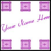 Ebay Store Logo Pink Purple Tile Border Dress Up your Ebay Store Add your Store Name!!
