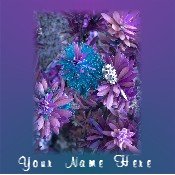 Ebay Store Logo Blue Purple Flowers Floral Dress Up your Ebay Store Add your Store Name!!