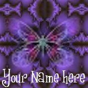 Ebay Store Logo Purple Butterflies Dress Up your Ebay Store Add your Store Name!!