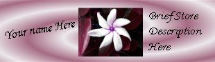 Ebay Store Logo White Marron Flower Dress Up your Ebay Store Add your Store Name!!
