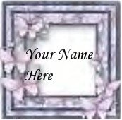 Ecrater Store Logo & HomePage Image Gray Pink Butterfly Dress Up your Ecrater Store Add your Name!