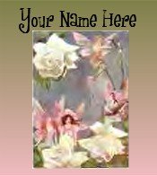 Ecrater Store Logo & HomePage Image Fairy Green Pink Dress Up your Ecrater Store Add your Name!