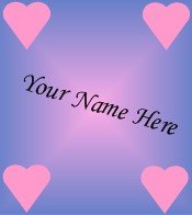 Ecrater Store Logo & HomePage Image Pink Purple Hearts Dress Up your Ecrater Store Add your Name!