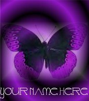 Ecrater Store Logo & HomePage Image Purple Butterfly Dress Up your Ecrater Store Add your Name!