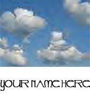 Ecrater Store Logo & HomePage Image Blue Sky Clouds Dress Up your Ecrater Store Add your Name!