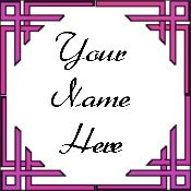 Ecrater Store Logo & HomePage Image Pink Border Dress Up your Ecrater Store Add your Name!