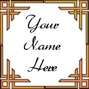 Ecrater Store Logo & HomePage Image Orange Border Dress Up your Ecrater Store Add your Name!