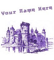 Ecrater Store Logo & HomePage Image Purple Medieval Castle Dress Up your Ecrater Store!!