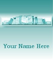 Ecrater Store Logo & HomePage Image Teal Green Book Shelf Dress Up your Ecrater Store!!