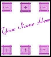 Ecrater Store Logo & HomePage Image Pink Mauve Tile Border Dress Up your Ecrater Store!!
