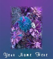 Ecrater Store Logo & HomePage Image Purple Blue Hawaiian Flower Dress Up your Ecrater Store!!