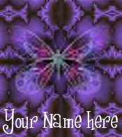 Ecrater Store Logo & HomePage Image Purple Butterfly Dress Up your Ecrater Store!!