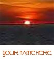 Ecrater Store Logo & HomePage Image Orange Black Ocean Sunset Dress Up your Ecrater Store!!
