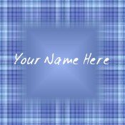Neoloch.com Store Banner and Logo Combo Blue Plaid Add your Store Name!