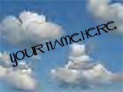 Neoloch.com Store Banner and Logo Combo Blue Sky Clouds Add your Store Name!