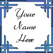 Neoloch.com Store Banner and Logo Combo Blue Border Add your Store Name!