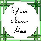 Neoloch.com Store Banner and Logo Combo Green Border Add your Store Name!