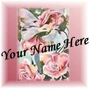 Neoloch.com Store Banner and Logo Combo Pink Green Flower Fairy Add your Store Name!