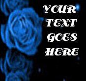Neoloch.com Store Banner and Logo Combo Blue Black Roses Add your Store Name!