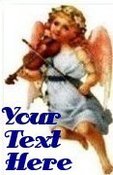 Neoloch.com Store Banner and Logo Combo Cherub Angel Violin Add your Store Name!