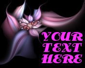 Neoloch.com Store Banner and Logo Combo Floral Flowers Black Pink Your Store Name!