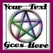 Neoloch.com Store Banner and Logo Combo Rainbow Pentagram Add your Store Name!