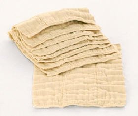 DSQ Indian Unbleached Premium Prefolds Dozen