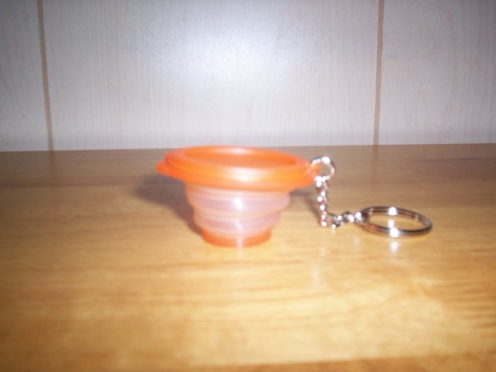 Tupperware Flat Out Key Chain Collectible