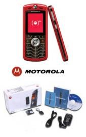Motorola L7 Slvr Metallic Red Ultra Slim Cellular Phone (unlocked)