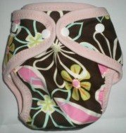 Brown Daisy - Snazzy Cloth Diaper (RM 68)