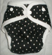 Black Dots - Snazzy Cloth Diaper (RM 68)