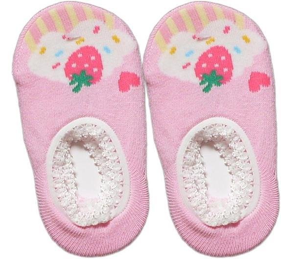 Japan Baby Low-cut Anti-Slip Socks - Pink Cupcake, RM 12/pair