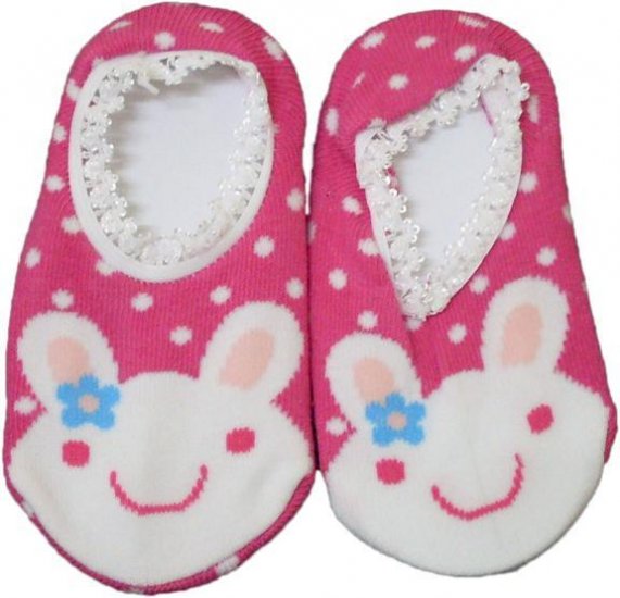 Japan Baby Low-cut Anti-Slip Socks - Pink Rabbit, RM 12/pair