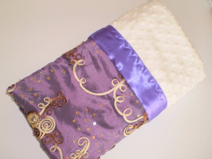 Minky Baby Blanket Dablings Royal Minky Couture Golden Dreams in