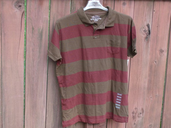 Arizona Jean Company Men's Rugby Stripe Polo Shirt - XXL