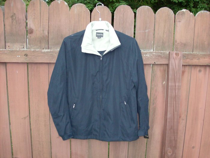 St. John's Bay Men's Navy/Stone Jacket - Large